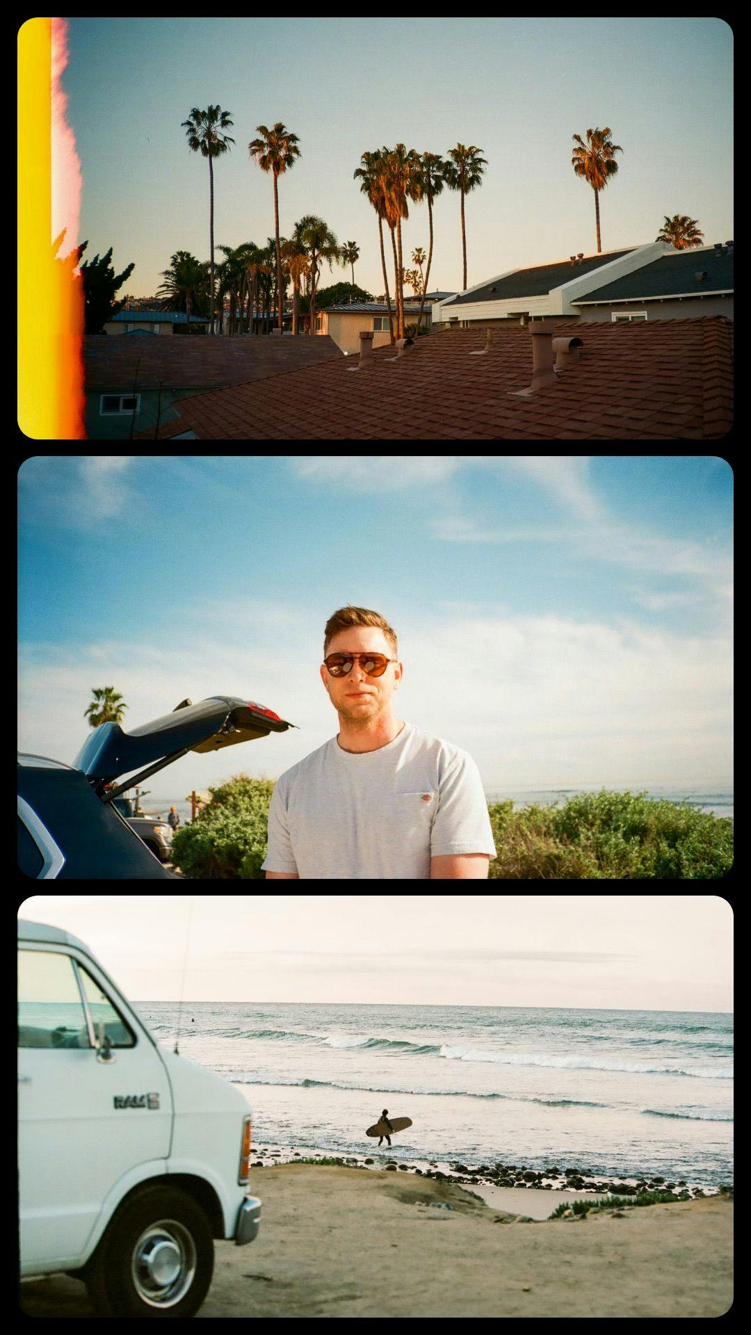 Palm trees, Matt Genders, and a surfer film reel