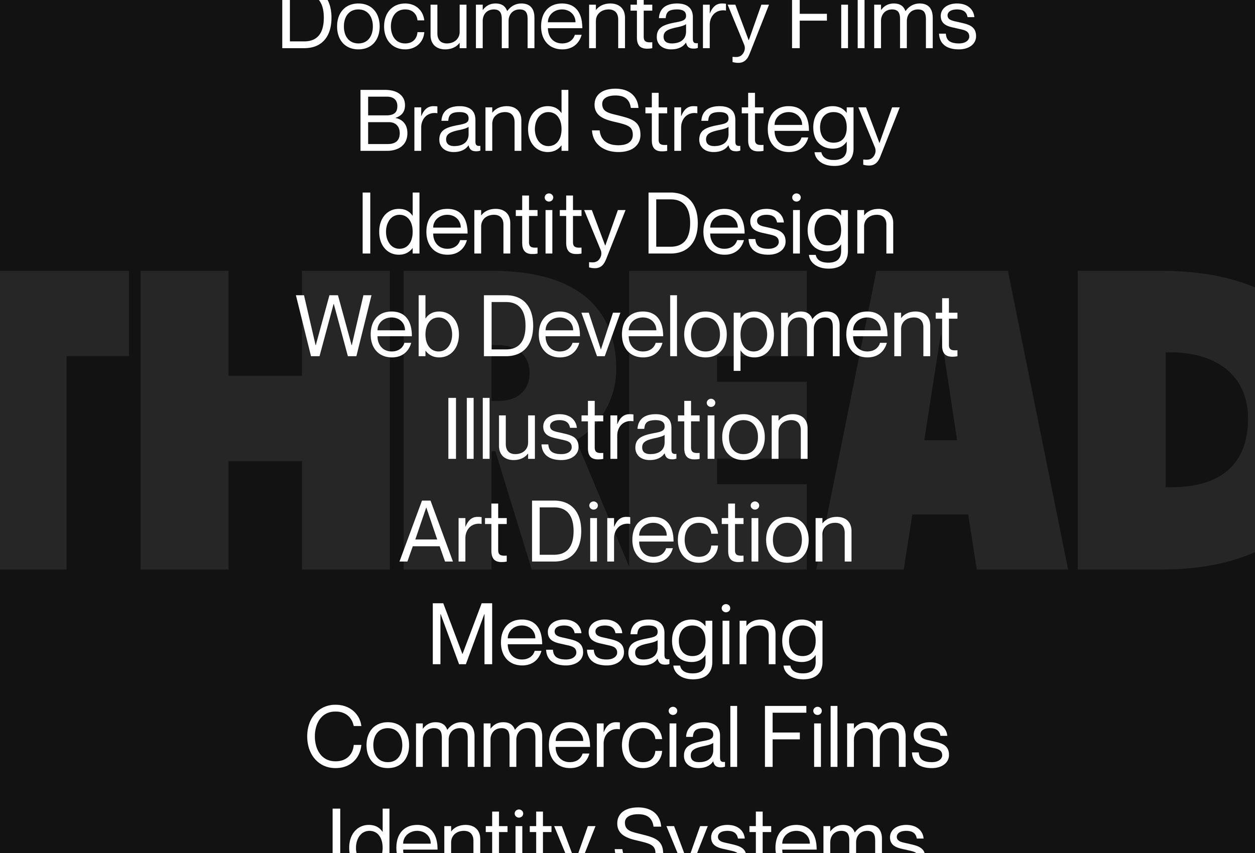 creative services list