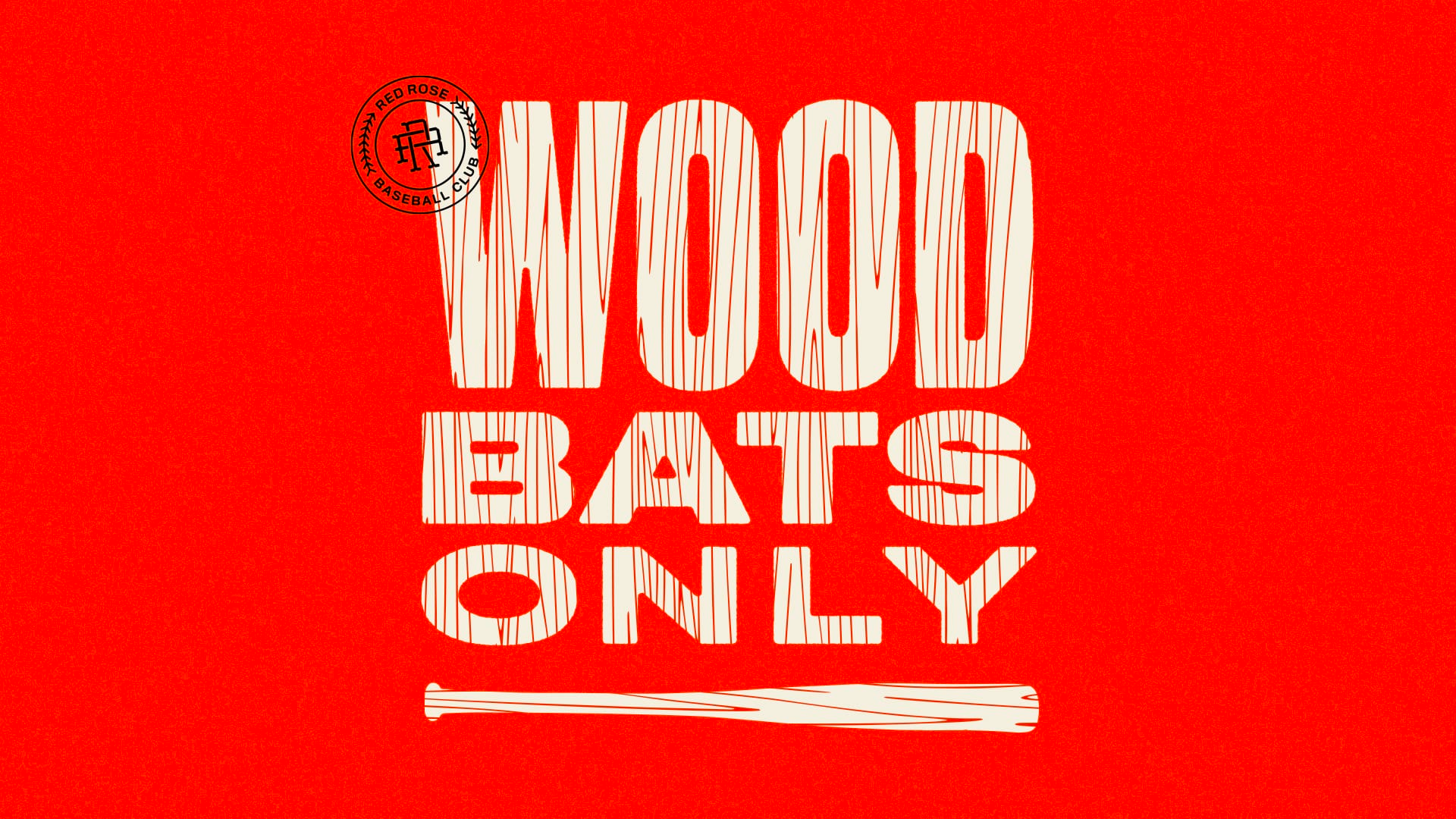 wood bats only graphic