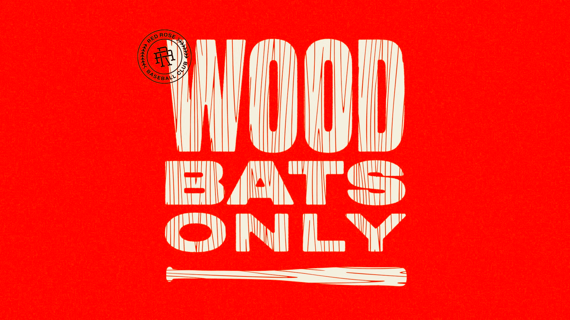 wood bats only graphic
