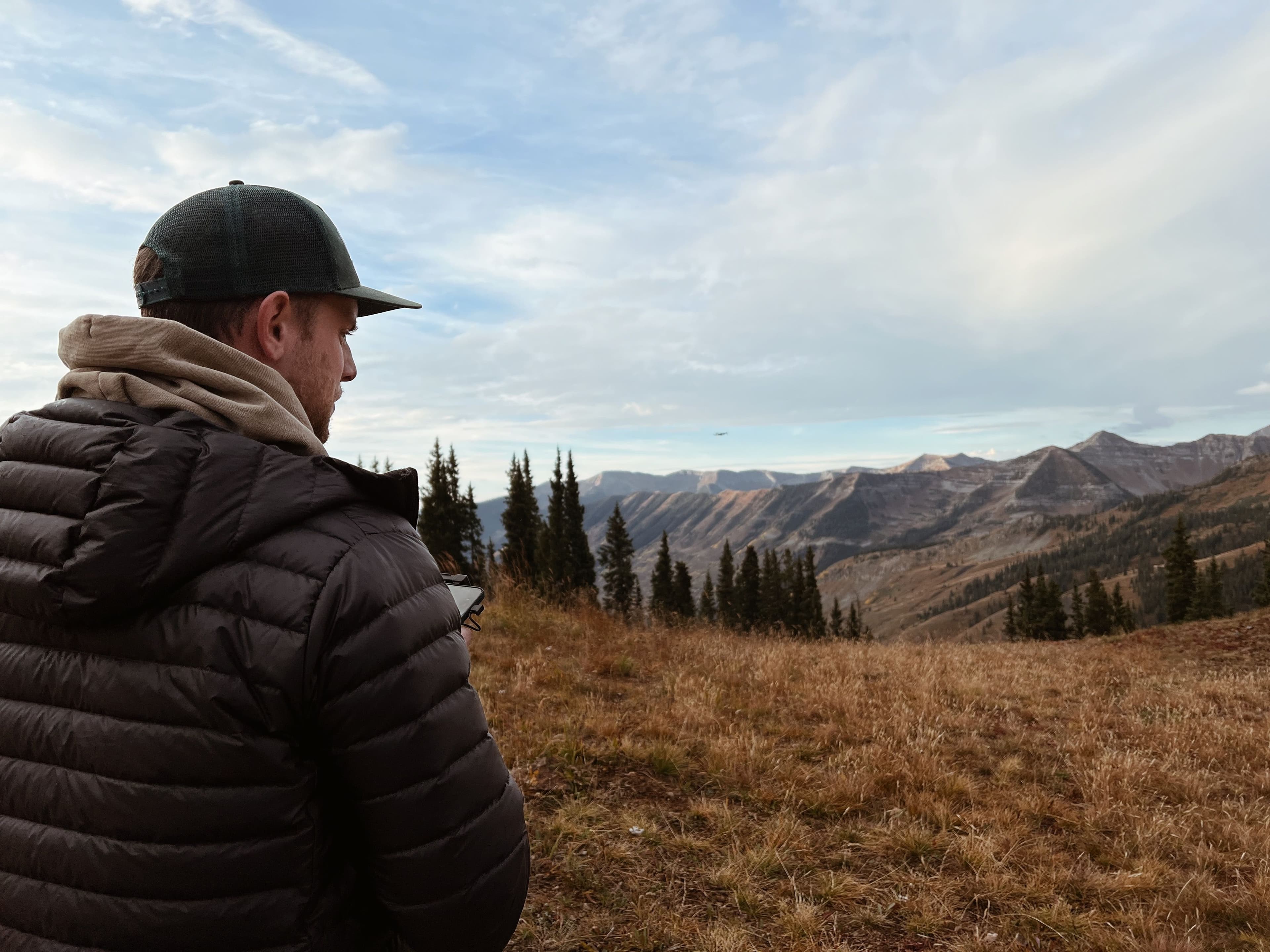 man in the mountains