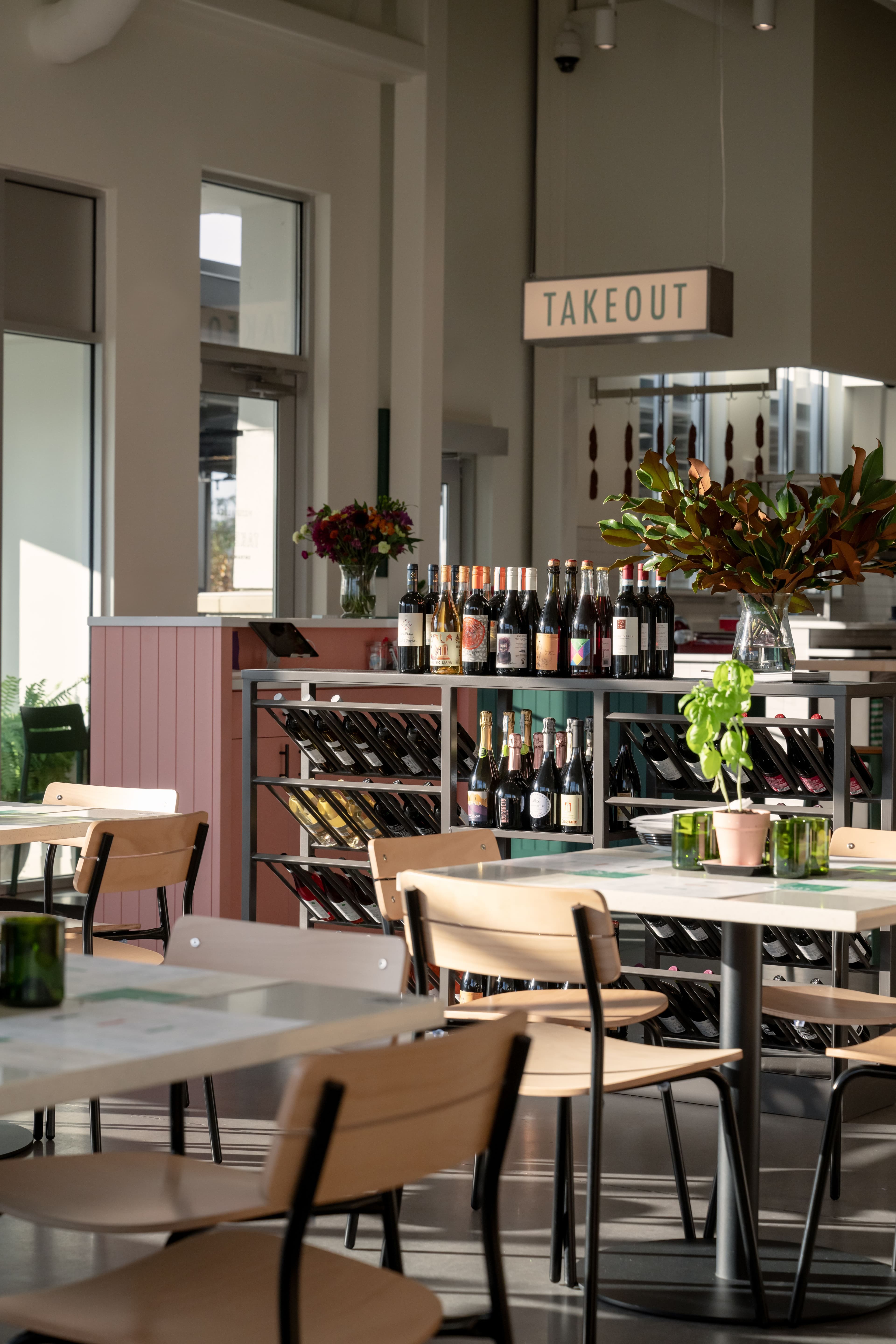 Pizzeria Luca wine rack