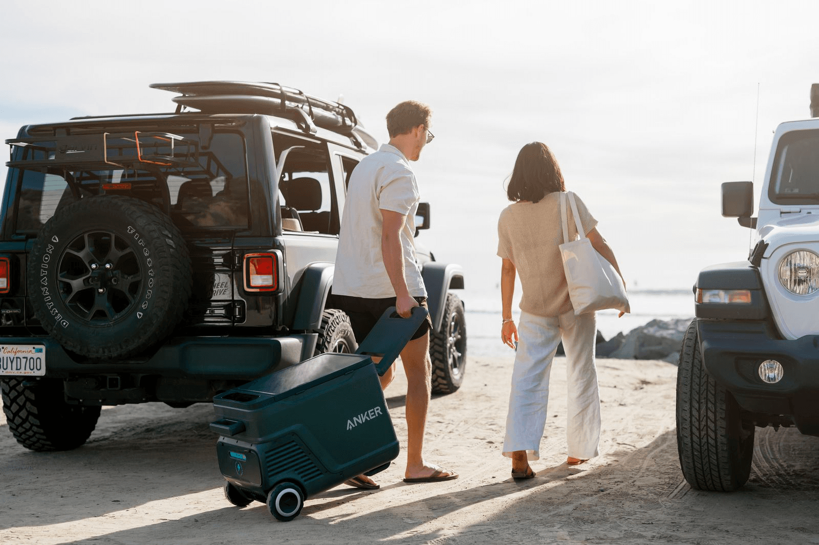 cooler for beach picnic