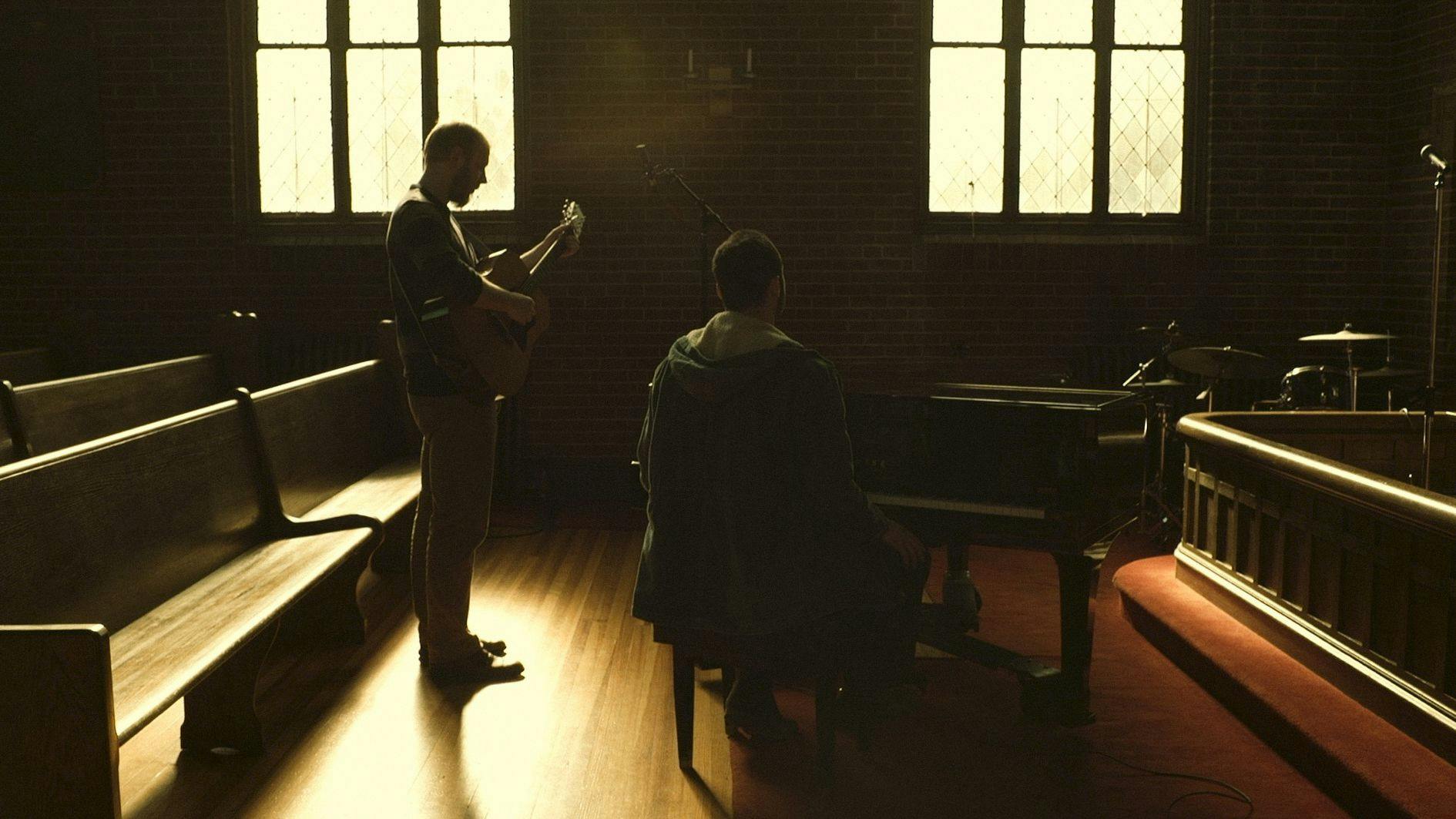 musicians in a church